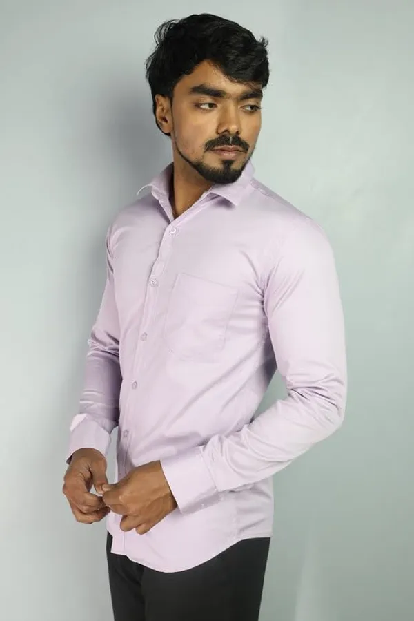 Light_Magenta_Pink_Cotton_Blend_Slim_Fit_Casual_Shirt_Solid_Twill_Full_Sleeve_For_Men