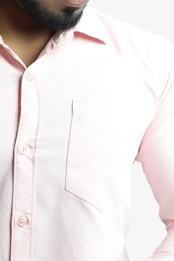 Peach_Cotton_Blend_Slim_Fit_Casual_Shirt_Solid_Oxward_Full_Sleeve_For_Men