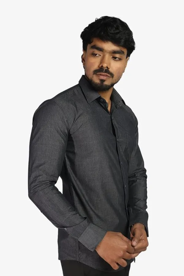 Dark_Grey_Cotton_Blend_Slim_Fit_Casual_Shirt_Solid_Filafil_Full_Sleeve_For_Men