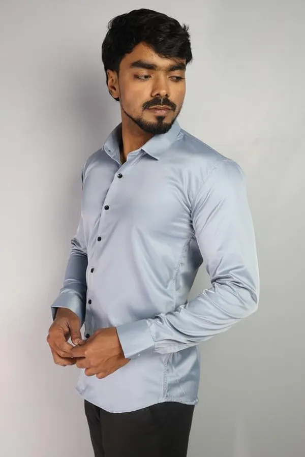 Sky_Blue_Satin_Slim_Fit_Casual_Shirt_Solid_Silk_Full_Sleeve_For_Men