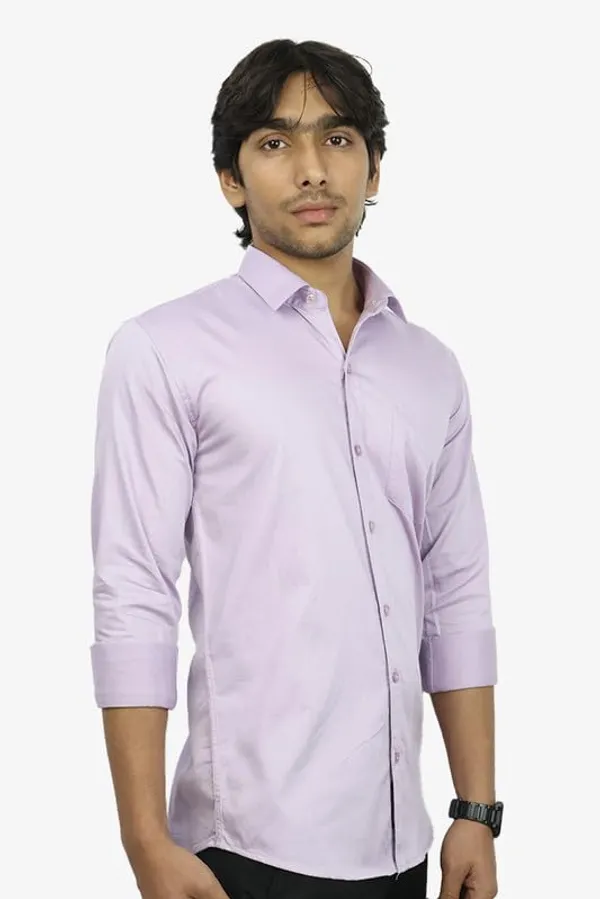 Lavender_Cotton_Blend_Slim_Fit_Casual_Shirt_Solid_Twill_Full_Sleeve_For_Men