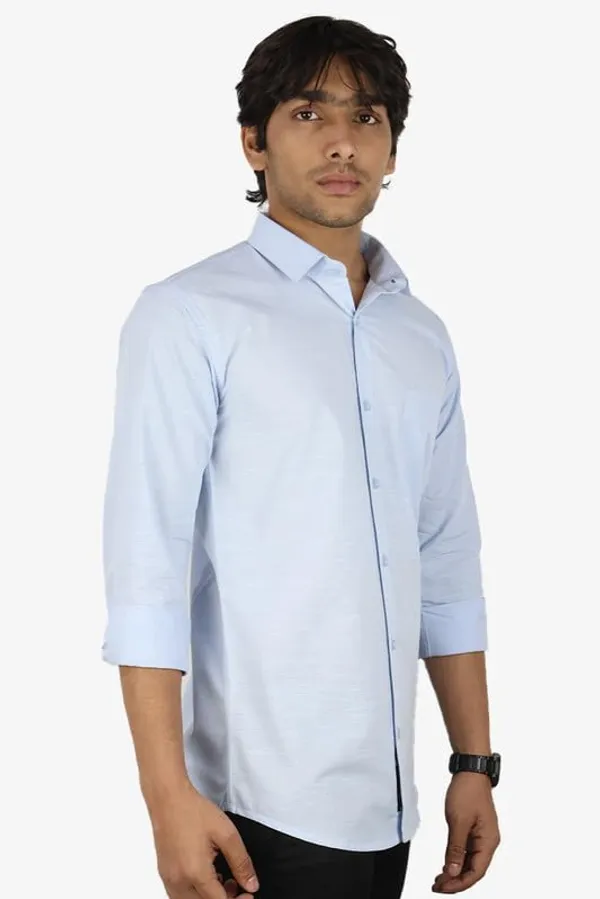 Sky_Blue_Cotton_Blend_Slim_Fit_Casual_Shirt_Solid_Linen_Full_Sleeve_For_Men