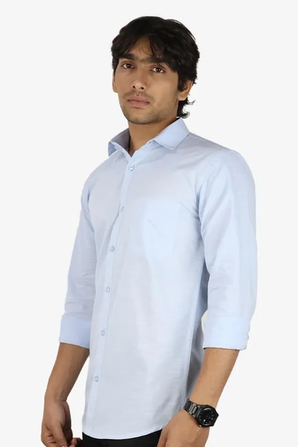 Sky_Blue_Cotton_Blend_Slim_Fit_Casual_Shirt_Solid_Linen_Full_Sleeve_For_Men
