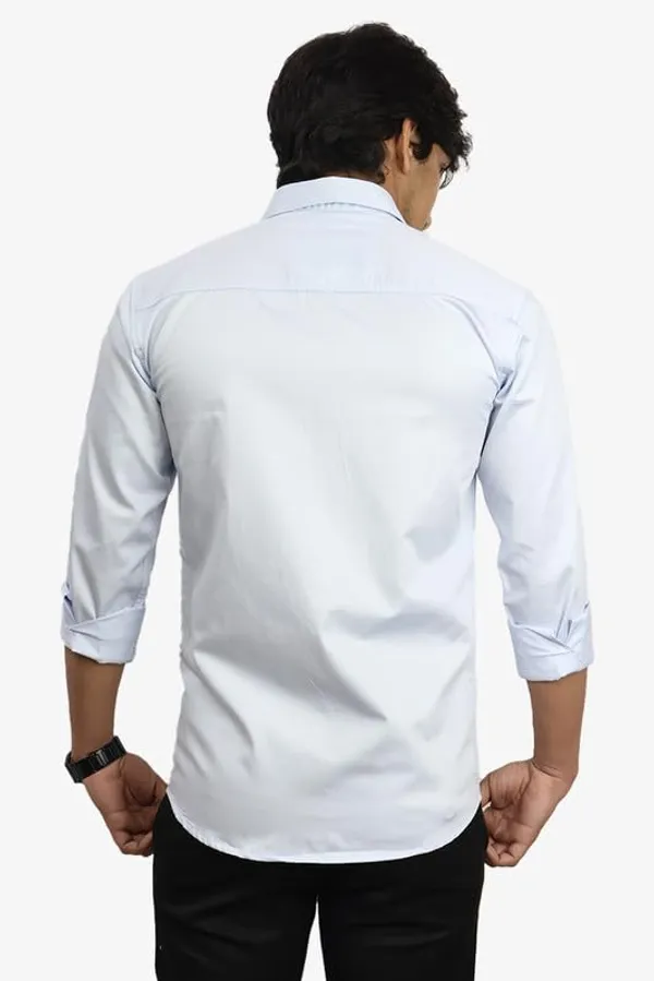 Sky_Blue_Cotton_Blend_Slim_Fit_Casual_Shirt_Solid_Satin_Full_Sleeve_For_Men