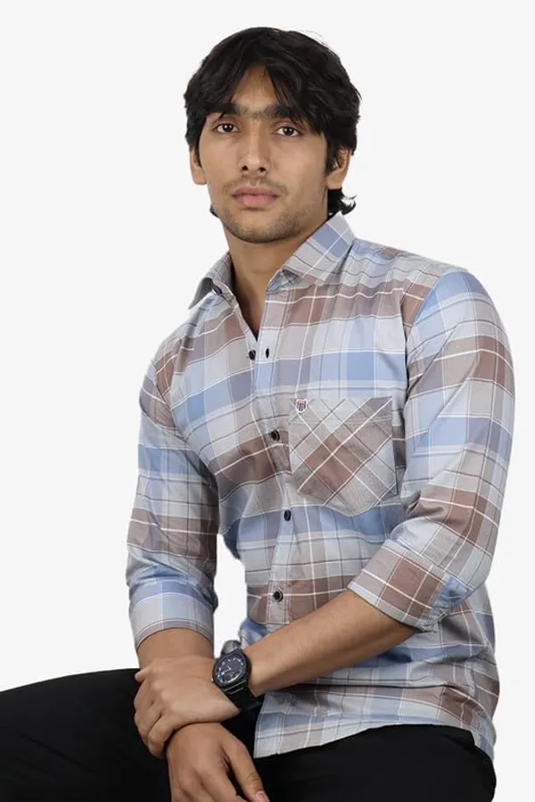 Grey_Blue_Cotton_Blend_Slim_Fit_Casual_Shirt_Checked_Oxward_Check_Full_Sleeve_For_Men