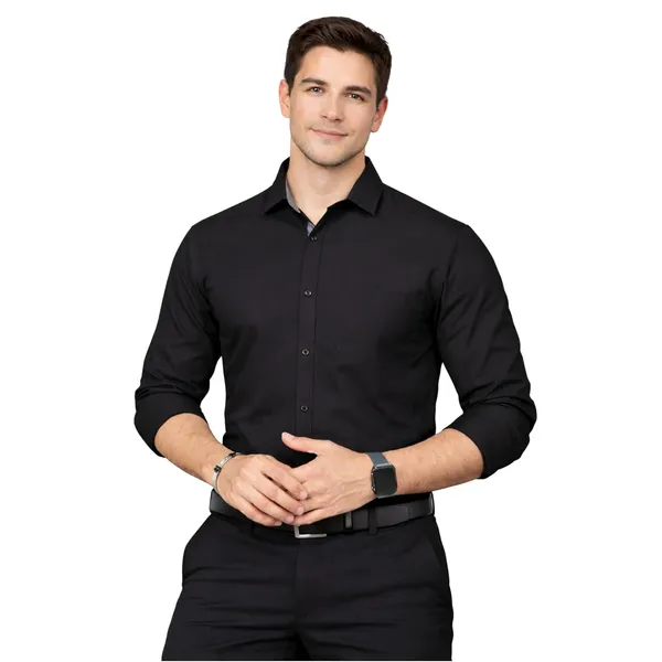 Black_Cotton_Blend_Slim_Fit_Casual_Shirt_Solid_Cotton_Full_Sleeve_For_Men