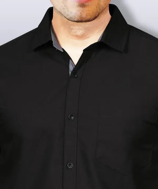 Black_Cotton_Blend_Slim_Fit_Casual_Shirt_Solid_Cotton_Full_Sleeve_For_Men
