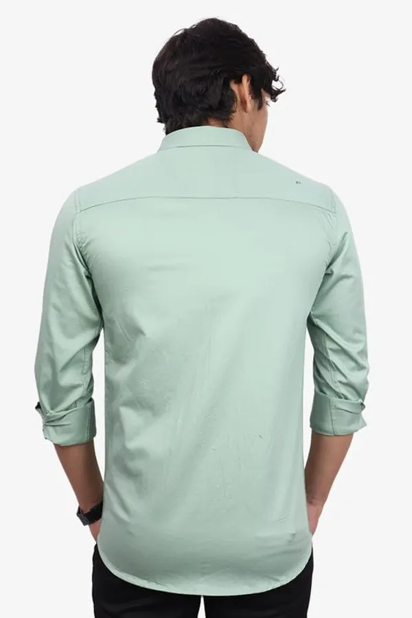 Pastel_Green_Cotton_Blend_Slim_Fit_Casual_Shirt_Solid_Twill_Full_Sleeve_For_Men
