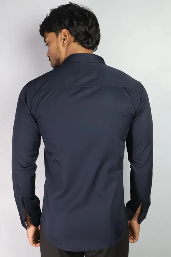 Navy_Blue_Cotton_Blend_Slim_Fit_Casual_Shirt_Solid_Satin_Full_Sleeve_For_Men