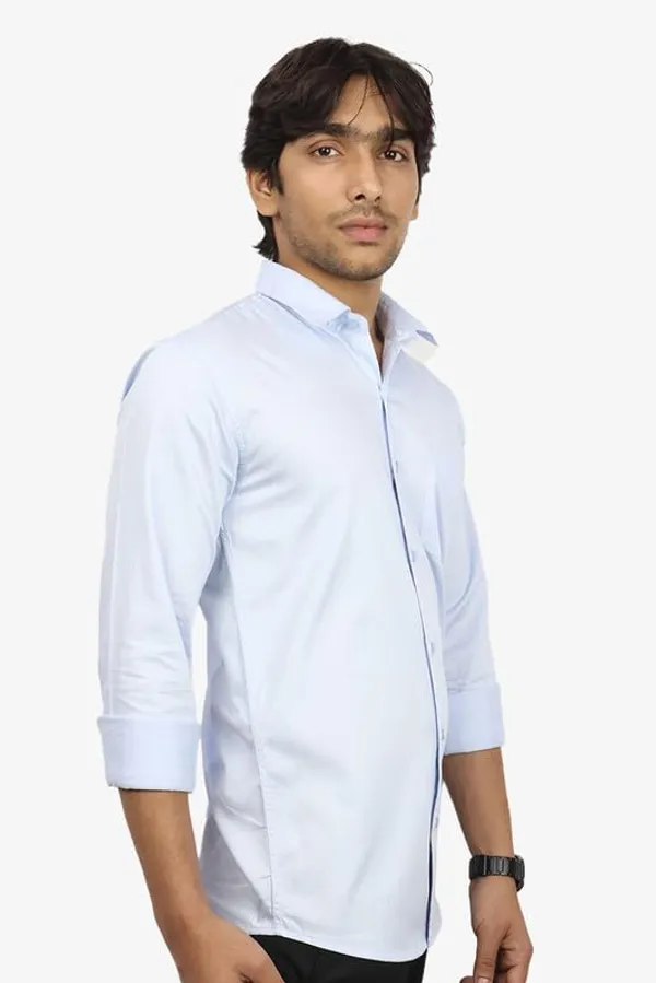 Sky_Blue_Cotton_Blend_Slim_Fit_Casual_Shirt_Solid_Twill_Full_Sleeve_For_Men