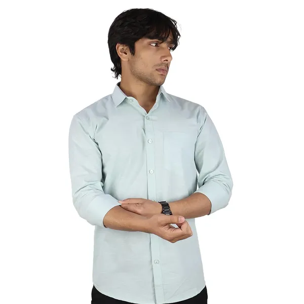 Seagreen_Cotton_Blend_Slim_Fit_Casual_Shirt_Solid_Linen_Full_Sleeve_For_Men