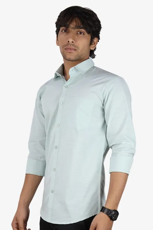 Seagreen_Cotton_Blend_Slim_Fit_Casual_Shirt_Solid_Linen_Full_Sleeve_For_Men