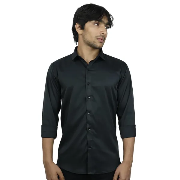 Black_Satin_Slim_Fit_Casual_Shirt_Solid_Silk_Full_Sleeve_For_Men