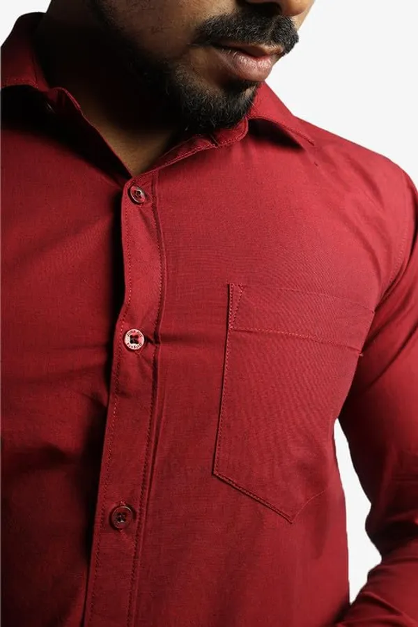 Maroon_Cotton_Blend_Slim_Fit_Casual_Shirt_Solid_Filafil_Full_Sleeve_For_Men