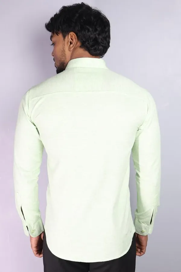 Parrot_Green_Cotton_Blend_Slim_Fit_Casual_Shirt_Solid_Khadi_Full_Sleeve_For_Men