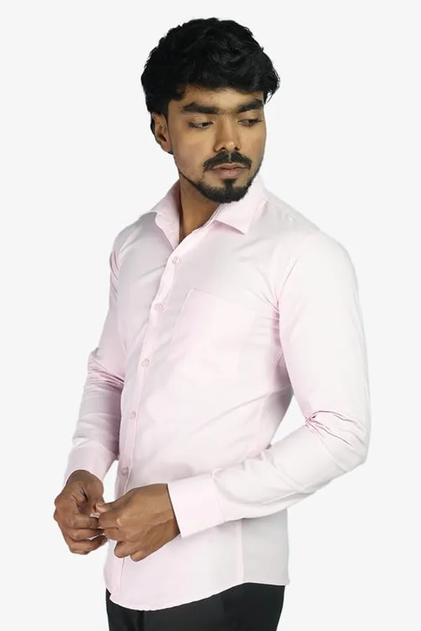 Pink_Cotton_Blend_Slim_Fit_Casual_Shirt_Solid_Oxward_Full_Sleeve_For_Men