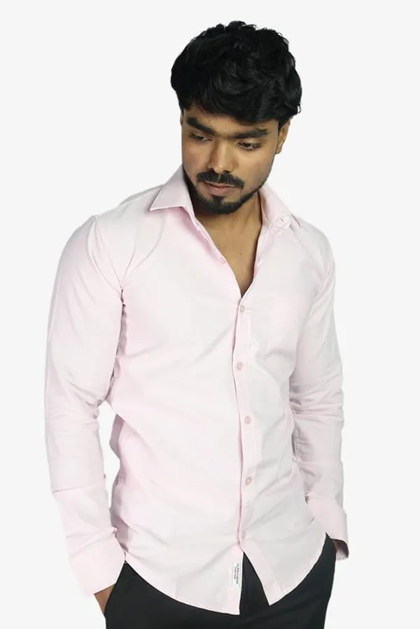 Pink_Cotton_Blend_Slim_Fit_Casual_Shirt_Solid_Oxward_Full_Sleeve_For_Men