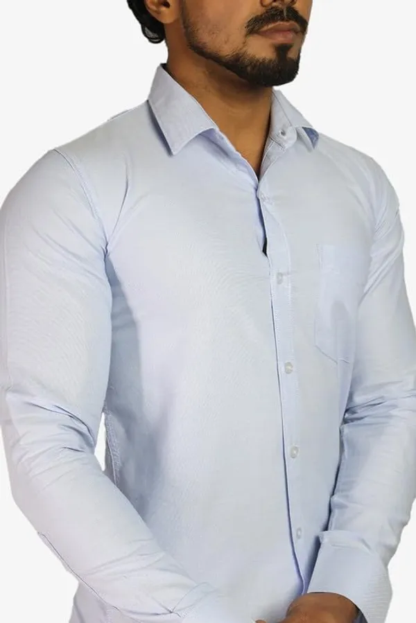 Sky_Blue_Cotton_Blend_Slim_Fit_Casual_Shirt_Solid_Oxward_Full_Sleeve_For_Men