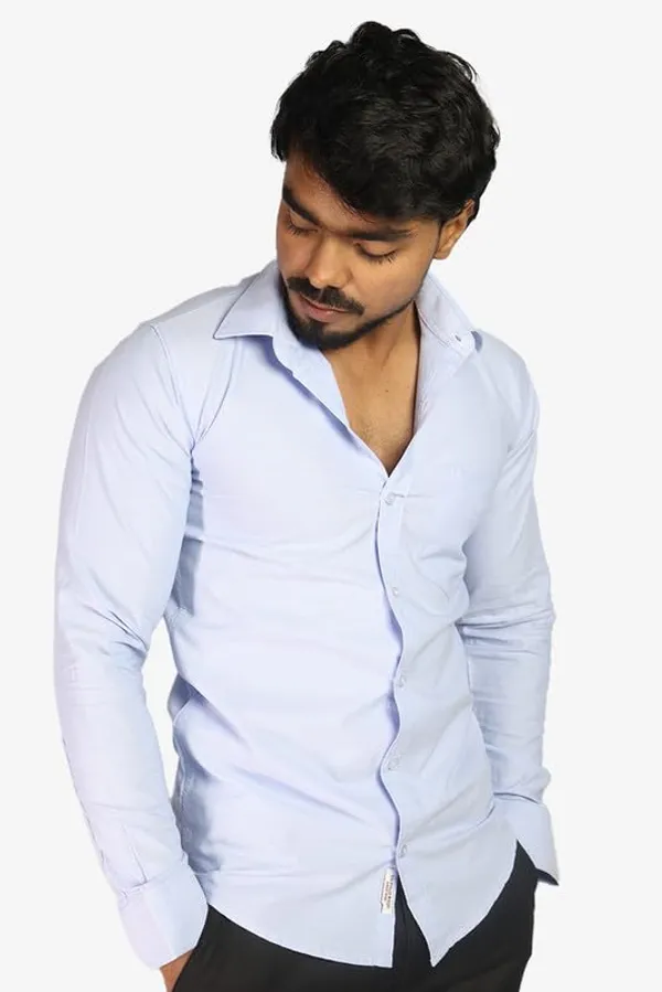 Sky_Blue_Cotton_Blend_Slim_Fit_Casual_Shirt_Solid_Oxward_Full_Sleeve_For_Men
