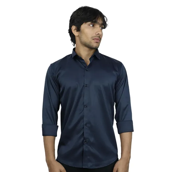 Navy_Blue_Satin_Slim_Fit_Casual_Shirt_Solid_Silk_Full_Sleeve_For_Men