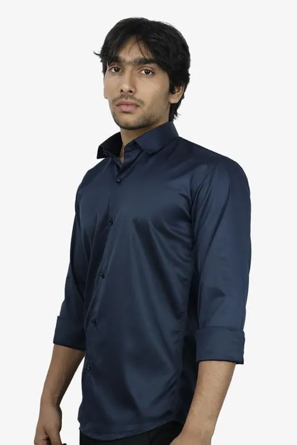 Navy_Blue_Satin_Slim_Fit_Casual_Shirt_Solid_Silk_Full_Sleeve_For_Men
