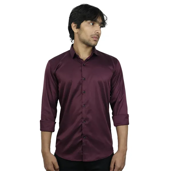Wine_Satin_Slim_Fit_Casual_Shirt_Solid_Silk_Full_Sleeve_For_Men
