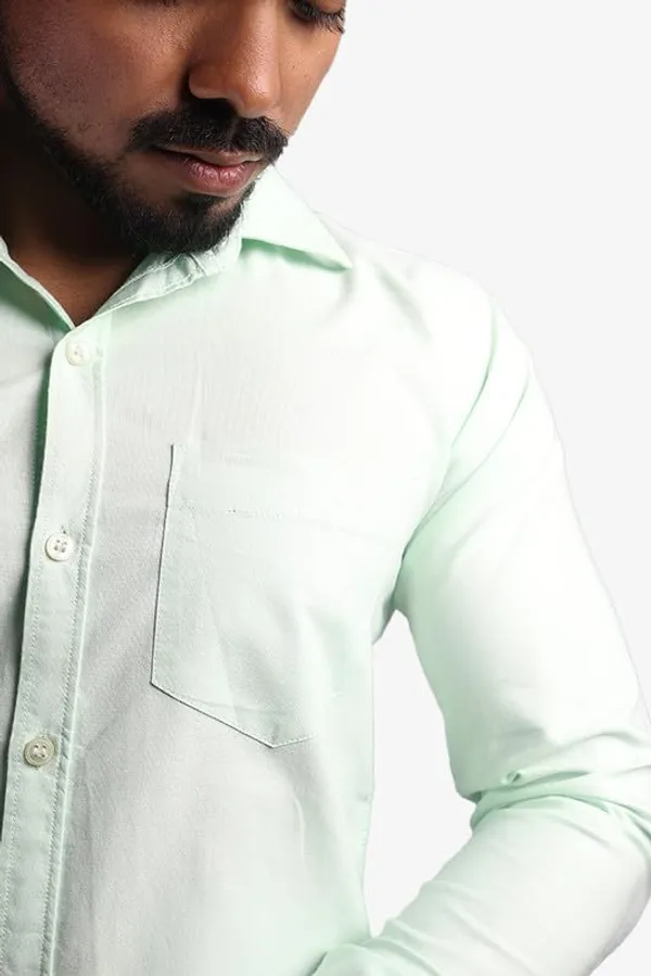 Green_Cotton_Blend_Slim_Fit_Casual_Shirt_Solid_Oxward_Full_Sleeve_For_Men