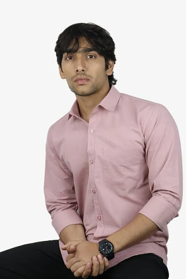 Peach_Cotton_Blend_Slim_Fit_Casual_Shirt_Solid_Linen_Full_Sleeve_For_Men