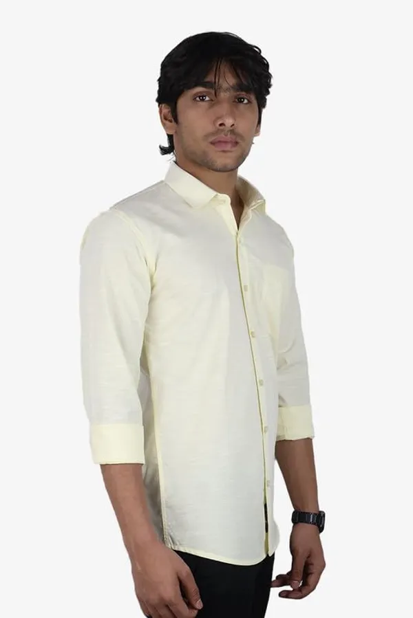 Lemon_Cotton_Blend_Slim_Fit_Casual_Shirt_Solid_Linen_Full_Sleeve_For_Men
