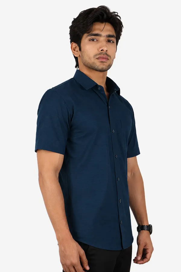 LINPH_DARK_PEACOCK_BLUE_|_SLIM_FIT_PREMIUM_POLO_NECK_CASUAL_SHIRT_|_ORIGENS