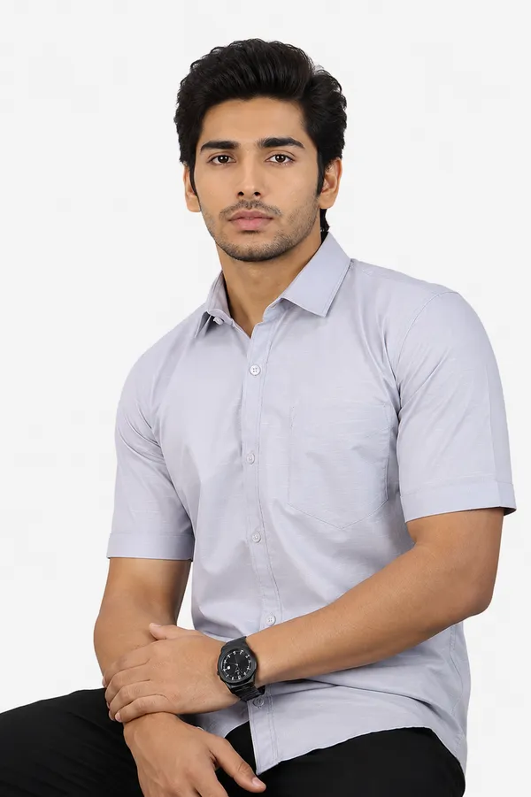 LINPH_GREY_|_SLIM_FIT_PREMIUM_POLO_NECK_CASUAL_SHIRT_|_ORIGENS