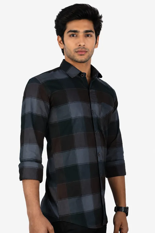 Browndark_Cotton_Blend_Slim_Fit_Casual_Shirt_Checked_Oxward_Check_Full_Sleeve_For_Men