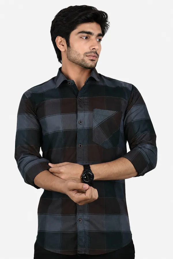 Browndark_Cotton_Blend_Slim_Fit_Casual_Shirt_Checked_Oxward_Check_Full_Sleeve_For_Men