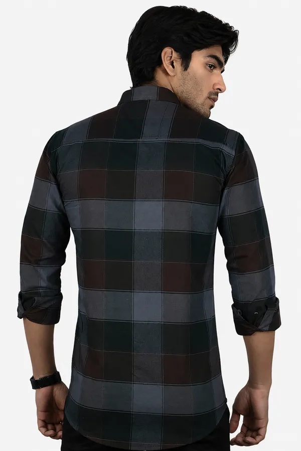 Browndark_Cotton_Blend_Slim_Fit_Casual_Shirt_Checked_Oxward_Check_Full_Sleeve_For_Men