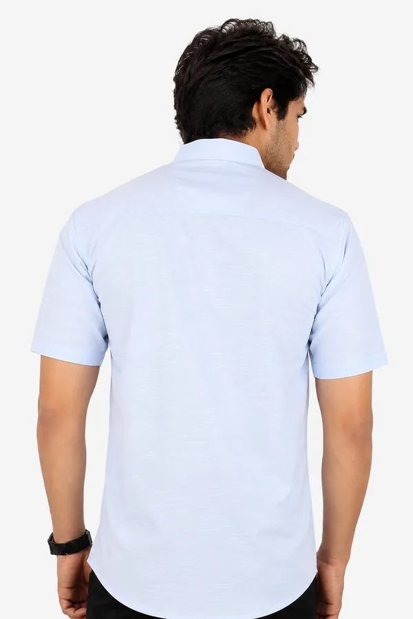 LINPH_BLUE_|_SLIM_FIT_PREMIUM_POLO_NECK_CASUAL_SHIRT_|_ORIGENS