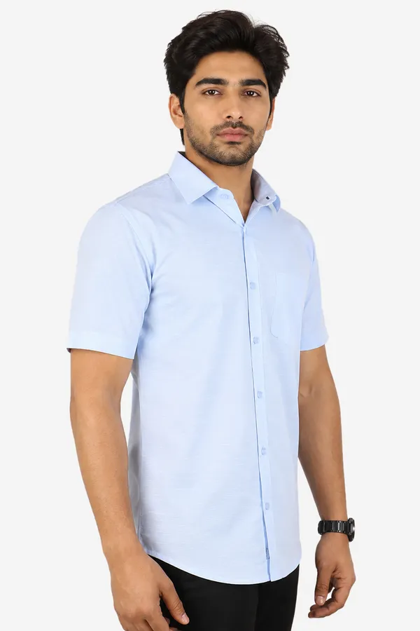 LINPH_BLUE_|_SLIM_FIT_PREMIUM_POLO_NECK_CASUAL_SHIRT_|_ORIGENS