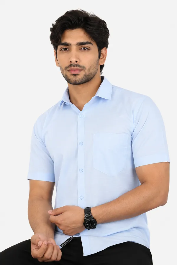LINPH_BLUE_|_SLIM_FIT_PREMIUM_POLO_NECK_CASUAL_SHIRT_|_ORIGENS