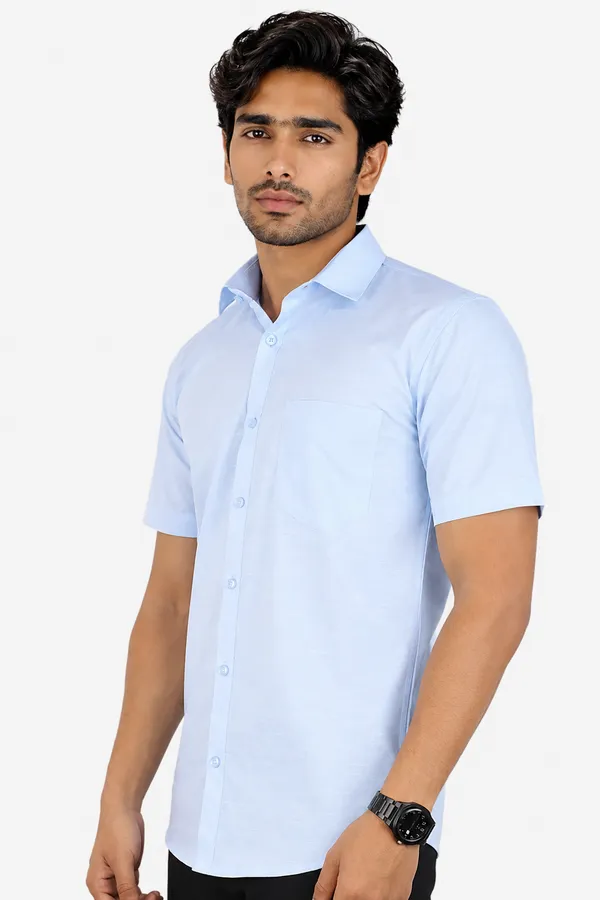 LINPH_BLUE_|_SLIM_FIT_PREMIUM_POLO_NECK_CASUAL_SHIRT_|_ORIGENS