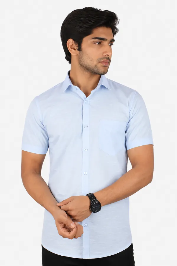 LINPH_BLUE_|_SLIM_FIT_PREMIUM_POLO_NECK_CASUAL_SHIRT_|_ORIGENS