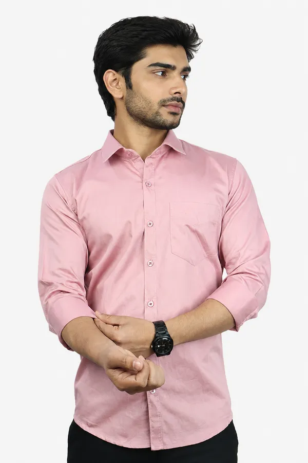 Peach_Slim_Fit_Premium_Casual_Shirt_For_Men