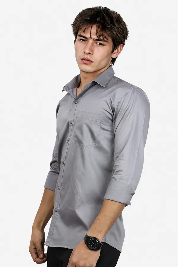 Dark_Grey_Slim_Fit_Premium_Casual_Shirt_For_Men