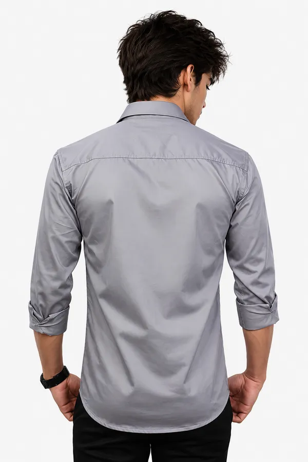 Dark_Grey_Slim_Fit_Premium_Casual_Shirt_For_Men