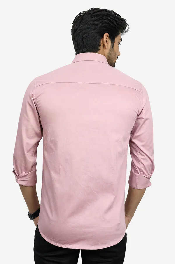 Peach_Slim_Fit_Premium_Casual_Shirt_For_Men