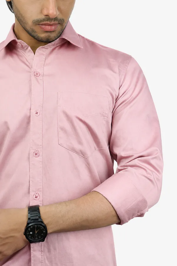 Peach_Slim_Fit_Premium_Casual_Shirt_For_Men