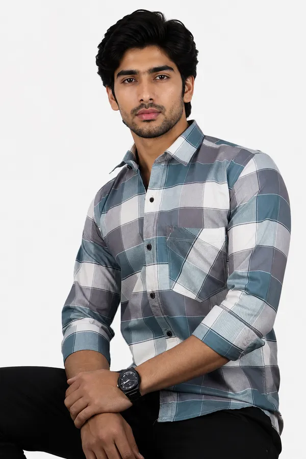 Teal_Purple_Cotton_Blend_Slim_Fit_Casual_Shirt_Checked_Oxward_Check_Full_Sleeve_For_Men
