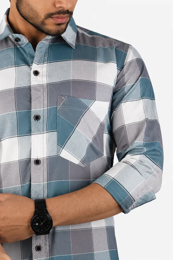 Teal_Purple_Cotton_Blend_Slim_Fit_Casual_Shirt_Checked_Oxward_Check_Full_Sleeve_For_Men