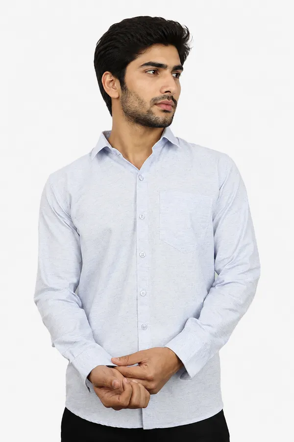 Skyblue_Cotton_Blend_Slim_Fit_Casual_Shirt_Solid_Khadi_Full_Sleeve_For_Men
