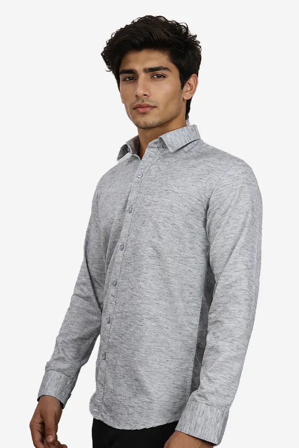 Dark_Grey_Cotton_Blend_Slim_Fit_Casual_Shirt_Solid_Khadi_Full_Sleeve_For_Men