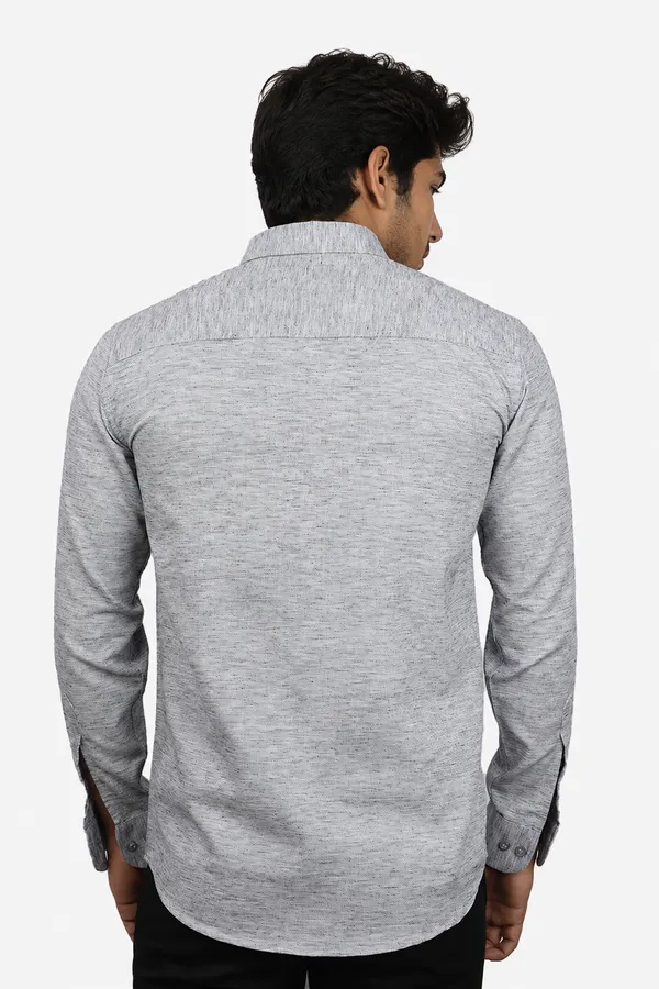 Dark_Grey_Cotton_Blend_Slim_Fit_Casual_Shirt_Solid_Khadi_Full_Sleeve_For_Men