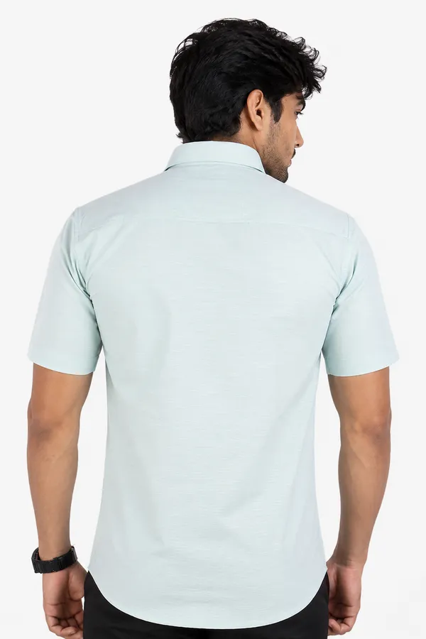 LINPH_SEA_GREEN_|_SLIM_FIT_PREMIUM_POLO_NECK_CASUAL_SHIRT_|_ORIGENS